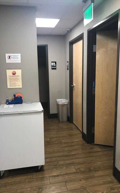 Entrance to an AZC Drug Testing clinic