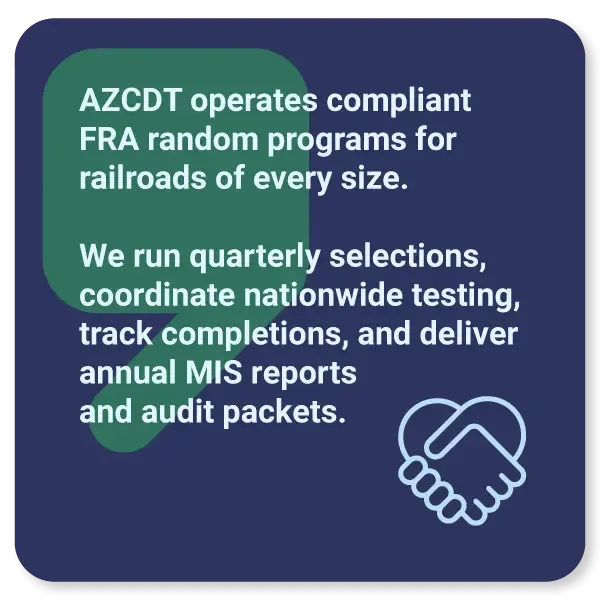 FRA Announces 2026 Random Drug & Alcohol Testing Rates for Railroad Employees & Contractors
