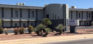 Exterior of a drug testing facility in Southern Arizona