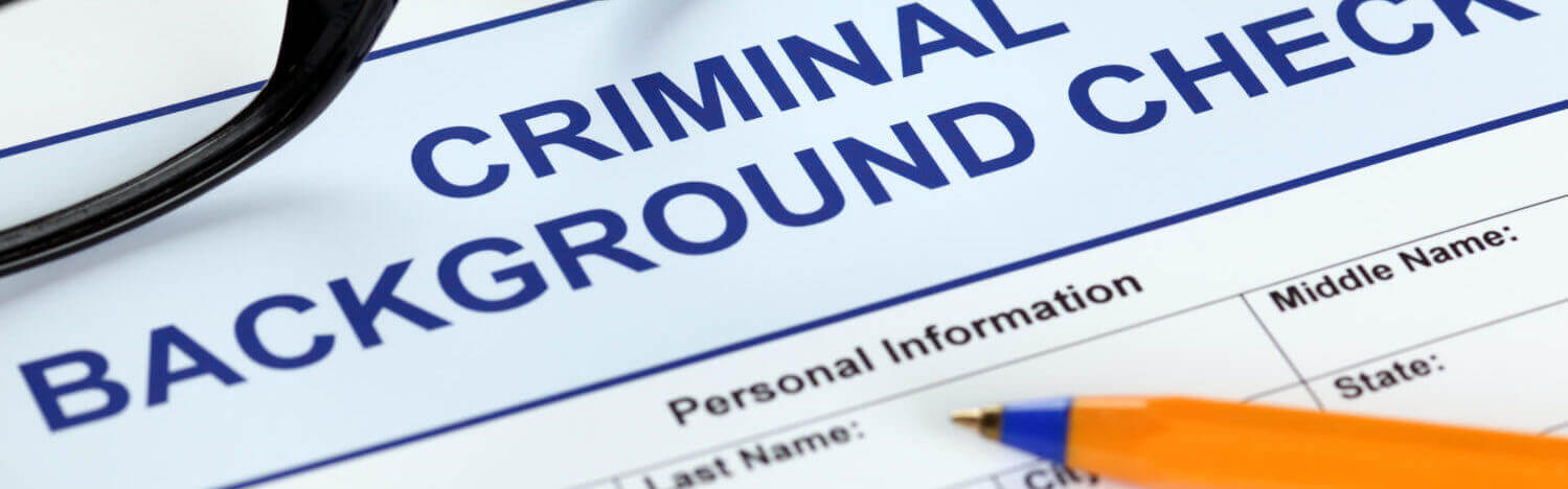 Criminal background check form