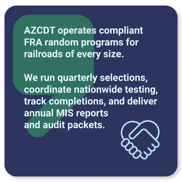 FRA Announces 2026 Random Drug & Alcohol Testing Rates for Railroad Employees & Contractors
