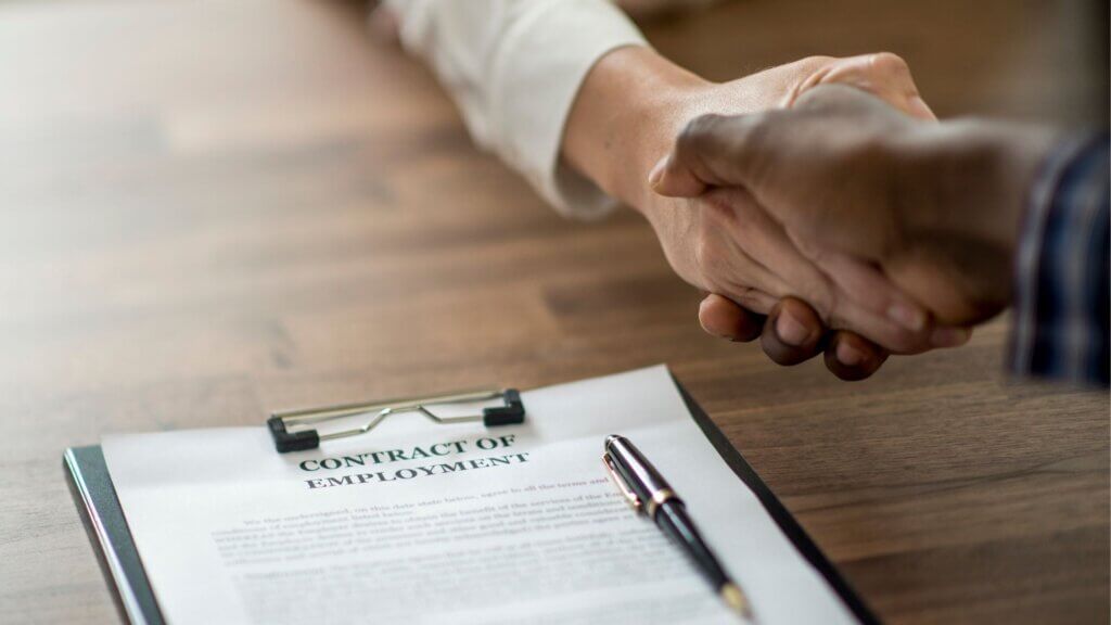 Background Screening Employment contract being approved after a drug test