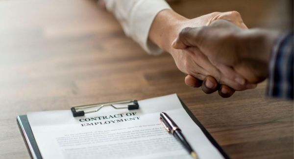 Employment contract being approved after a drug test